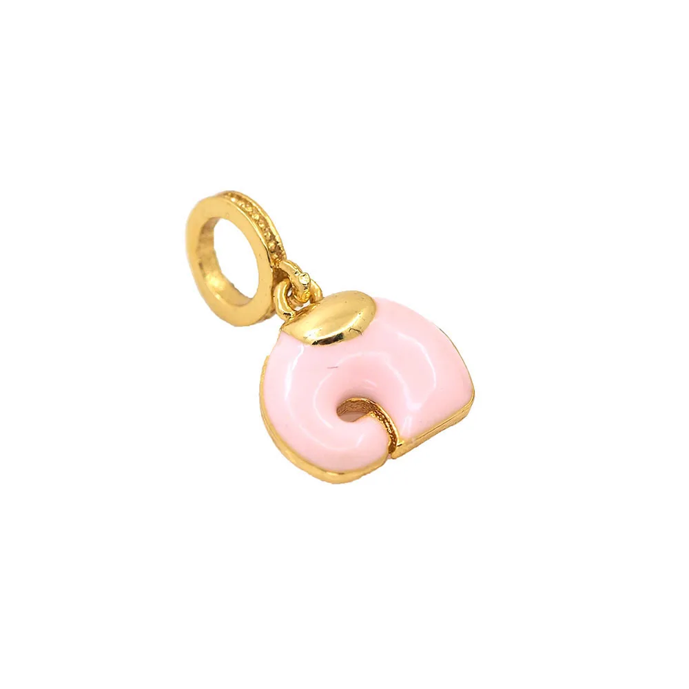 Розовый медный Капельное масло Шарм браслет/ожерелье кулон ручной работы