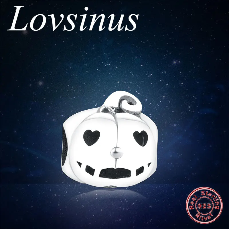 Подвеска в виде тыквы призрака серебристого цвета подходит для оригинальных