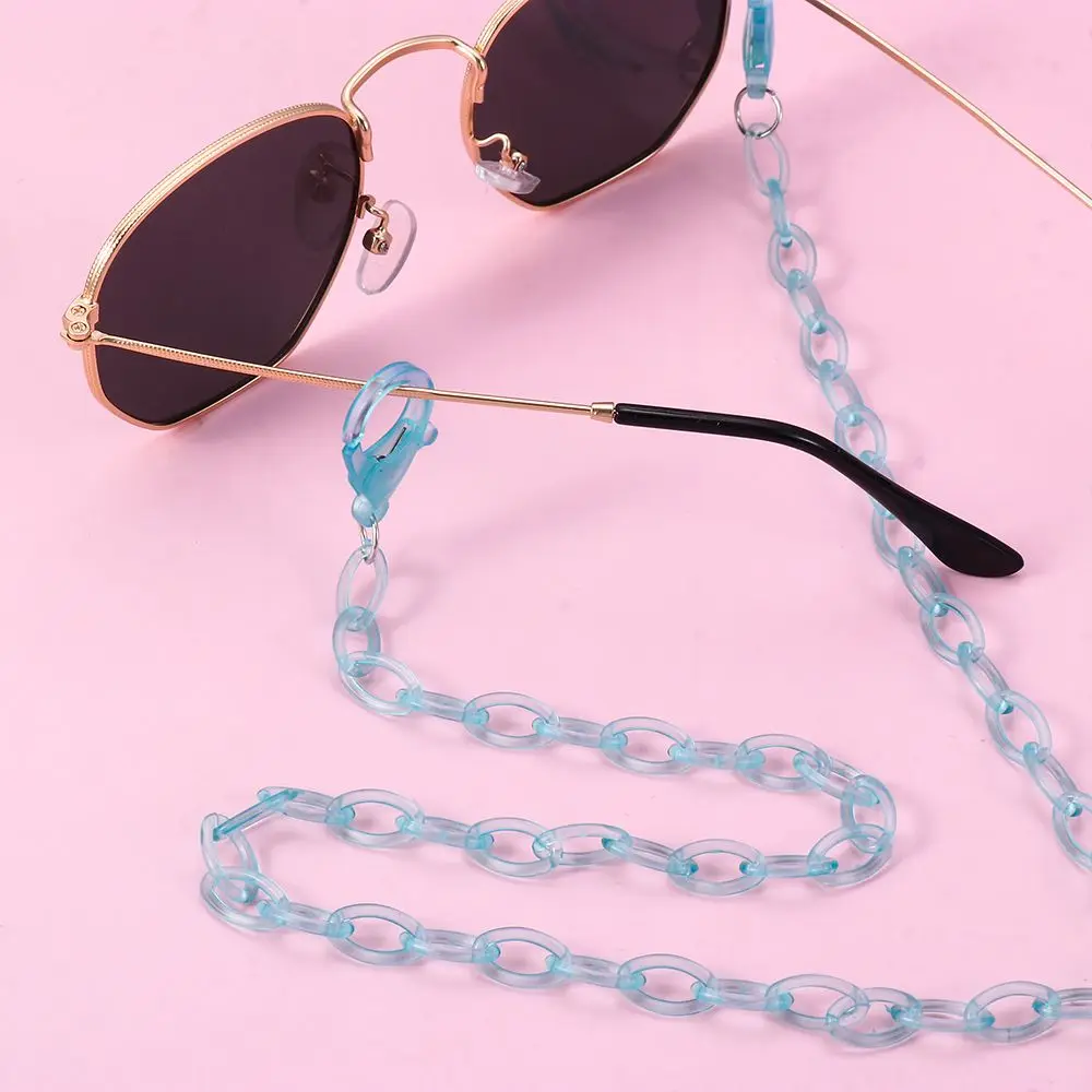 

Transparent Mask Chain Mask Rope Neck Decoration Candy Colors Acrylic Neck Rope Glasses Chain Necklace Glasses Lanyard