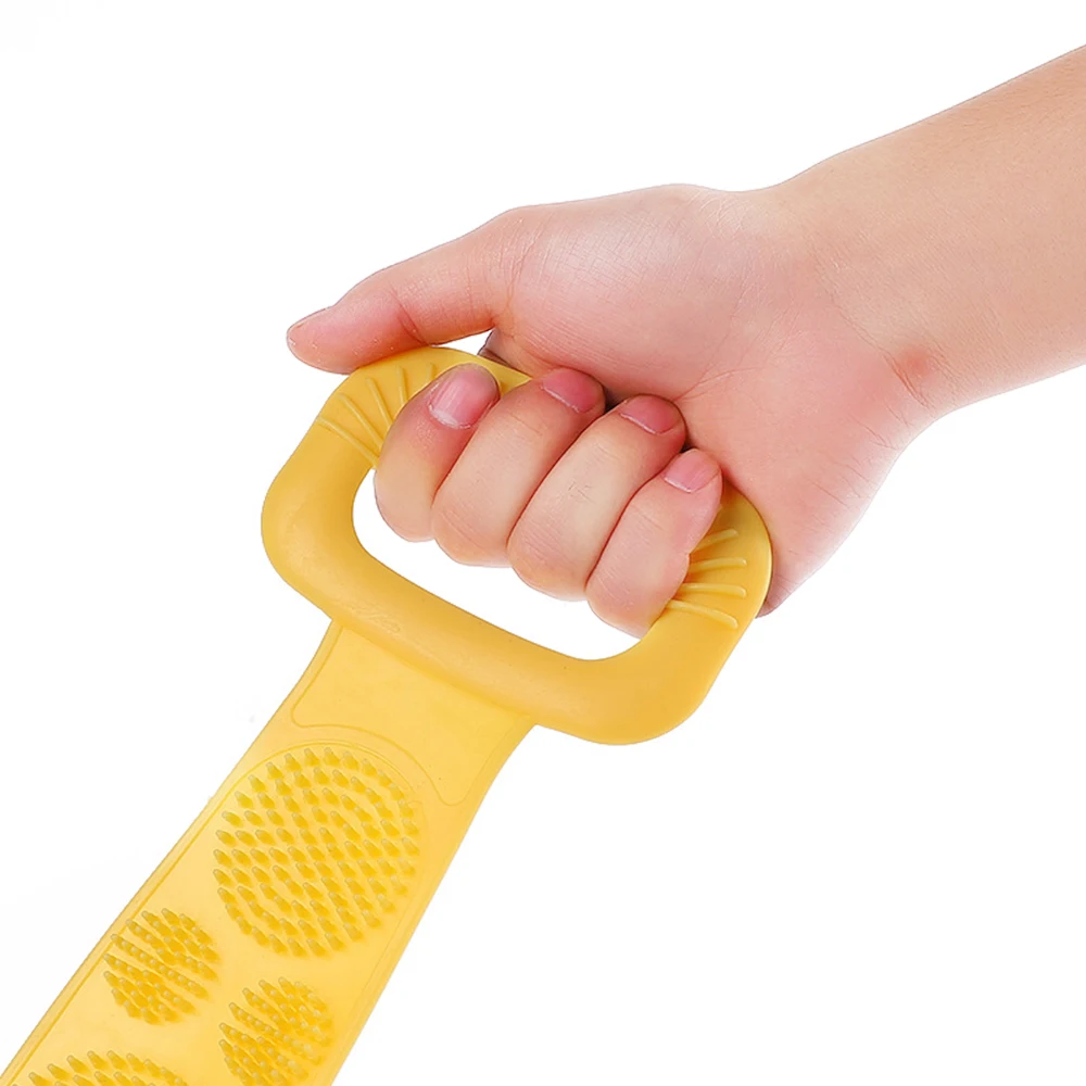 Силиконовая щетка для душа тела пояс ванны отшелушивающая Задняя мытья 28 дюймов