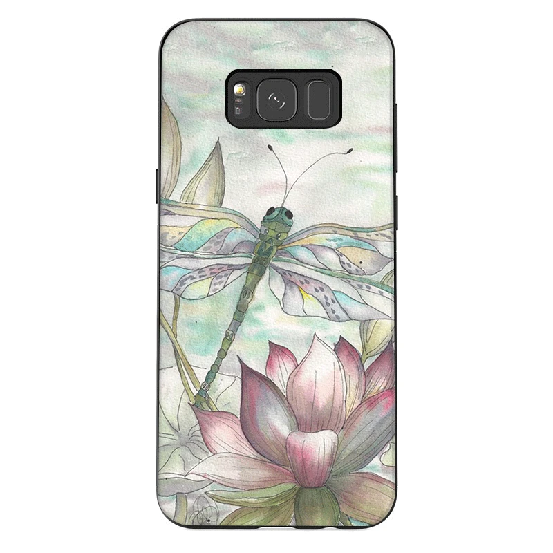 Mobile Phone Case TPU for Samsung Galaxy Note 10 8 9 S6 S7 Edge S8 S9 S10 S10E Plus Cover Dragonfly cool | Мобильные телефоны и