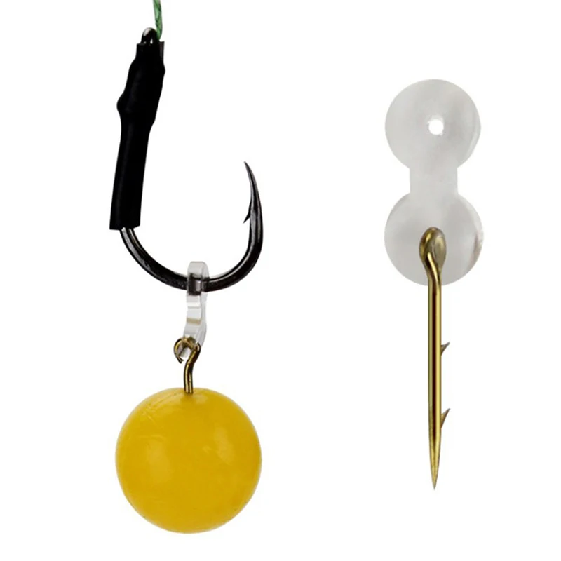 

12PCS Metal Bait Spike Carp Fishing Hook Bait Sting Pin with Clear Rubber Corn Ronnie Hair Rig Carp Feeder Tackle