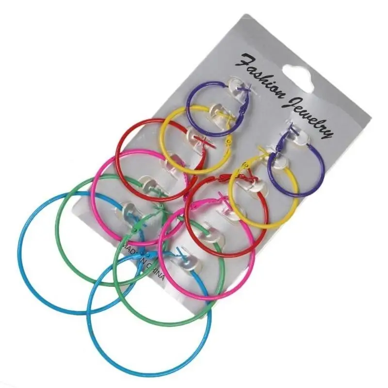 

Eardrop Multicolor Earrings Ear Accessories Fashion Sexy Earrings Bohemian High Quality Big Circle Earrings Women Earrings