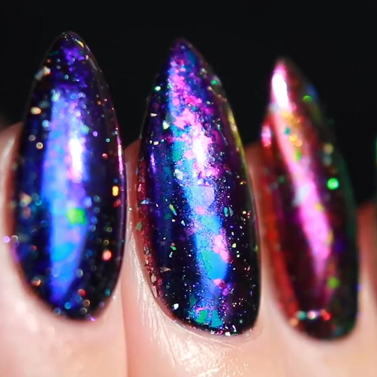 BeautyBigBang, 0,2 г, хамелеон, лак для ногтей, неровные блестки, порошок кораллового цвета, блестки, маникюрные украшения ногти, блестки