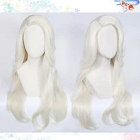 new elsa wig princess cosplay wigs snow ice queen long wavy heat resistant synthetic hair cosplay wigs wig cap