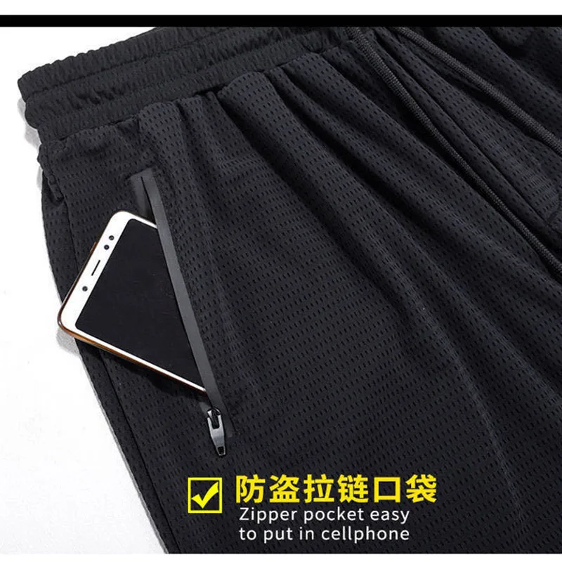 

Ice Silk Joggers Mens Pants Ultra-Thin Loose Sweatpants Trousers Pants Men Plus Szie Quick Dry Tactical Harem Pants Men Clothing