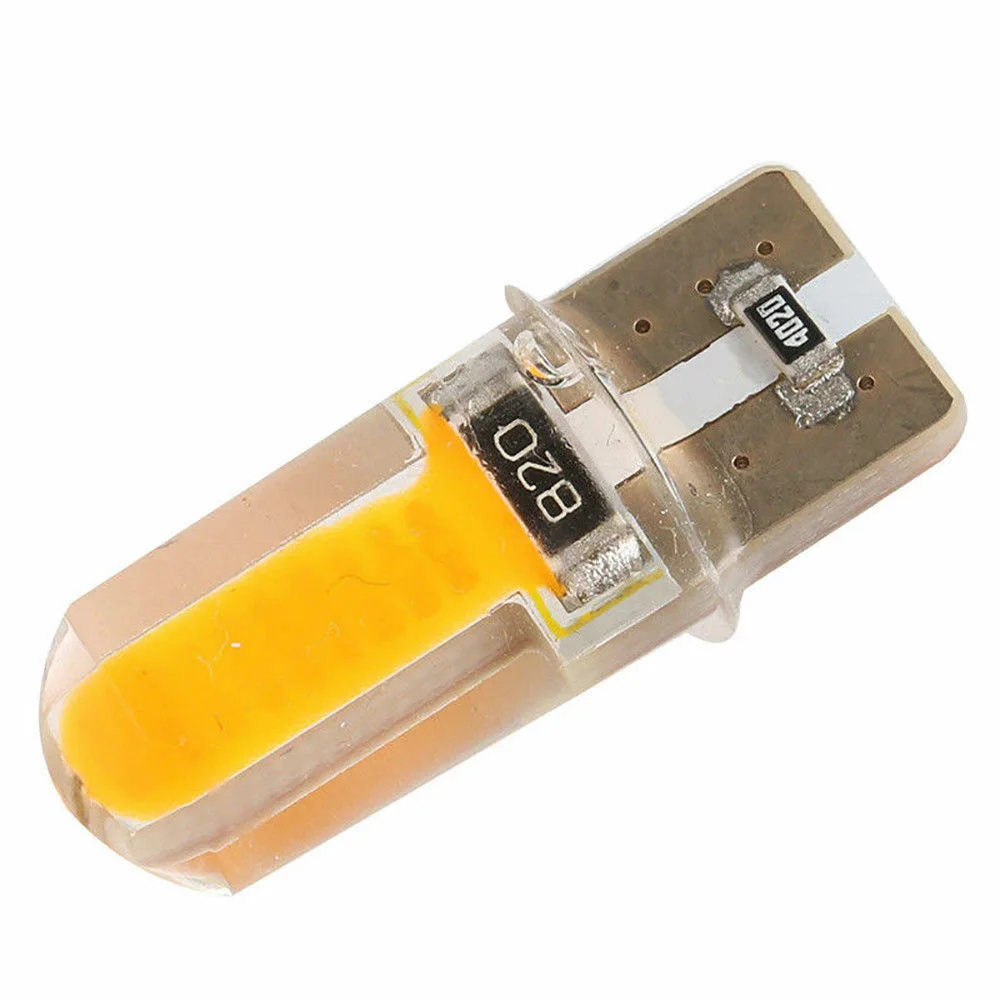 

4 шт., Автомобильные светодиодные лампы T10 194 168 W5W COB Canbus