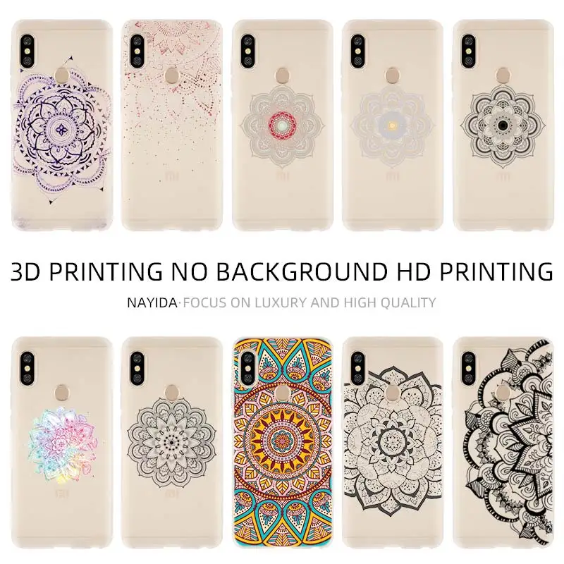 Мягкий силиконовый чехол для Xiaomi Redmi 9a 8a 7a 6a 5a 4a 9at 9Prime 9 8 7 6 5 K20Pro с цветочной
