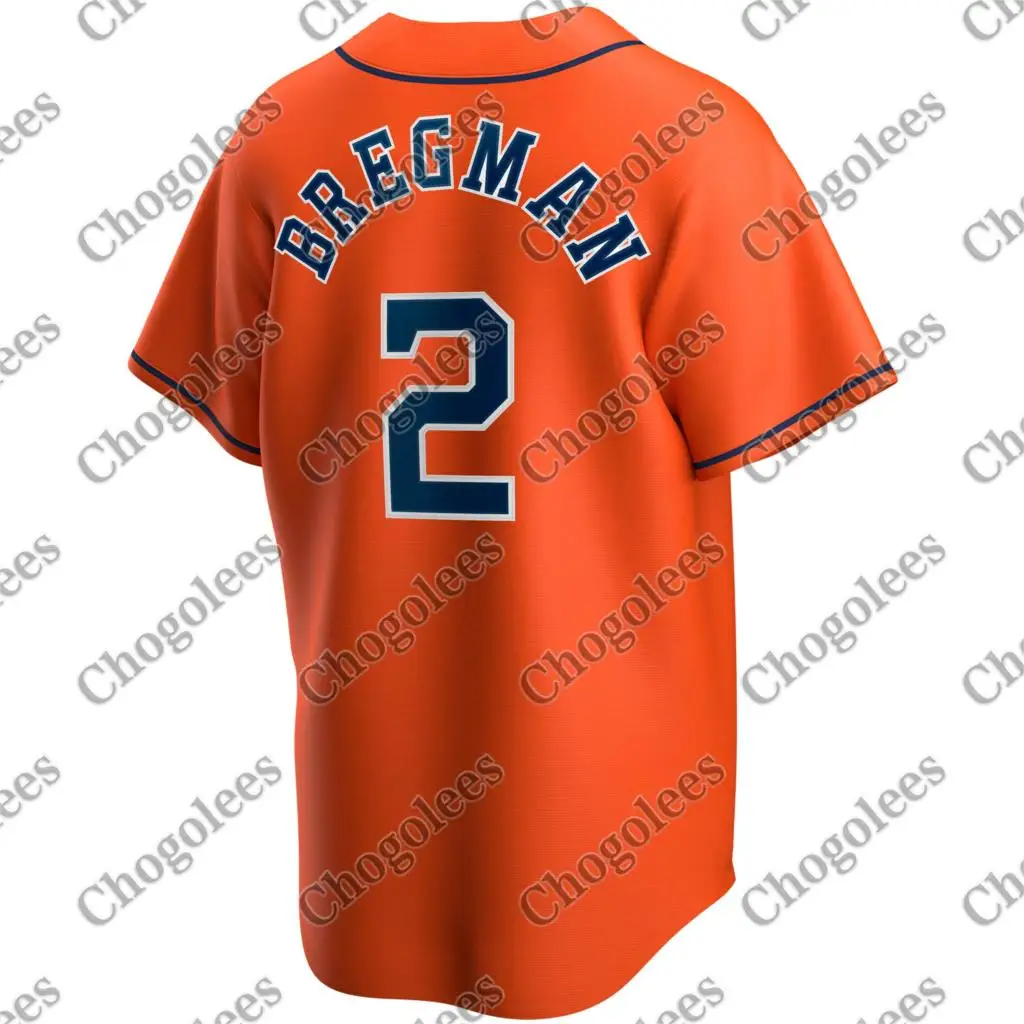 

Baseball Jersey Alex Bregman Houston Alternate 2020 Player Jersey - Orange