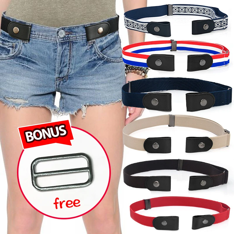 

Easy Belt No Buckle Mens Jeans Belts For Women Waist Elastic Ceinture Femme Stretch Cinturones Para Mujer Invisible Riem kids