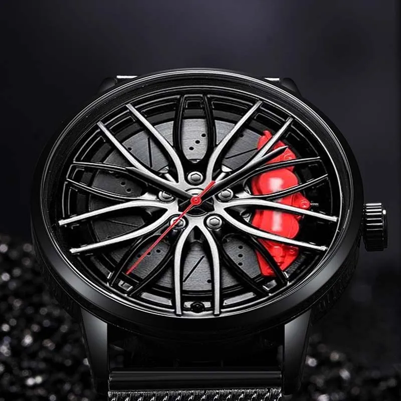 

Mens Luxury Watches Sports Car Watches Sport Rim Hub Wheel Wristwatch Car Quartz Men's Watches Relogio Masculino horloge mannen