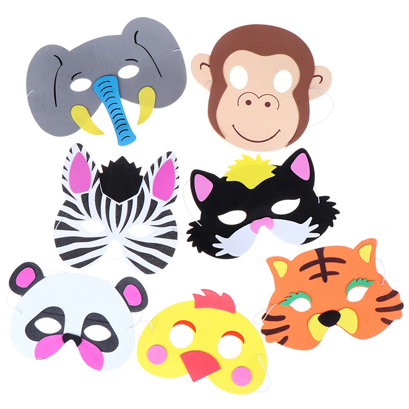 1 шт. Мультяшные маски с животными товары для дня рождения костюм зоо маска