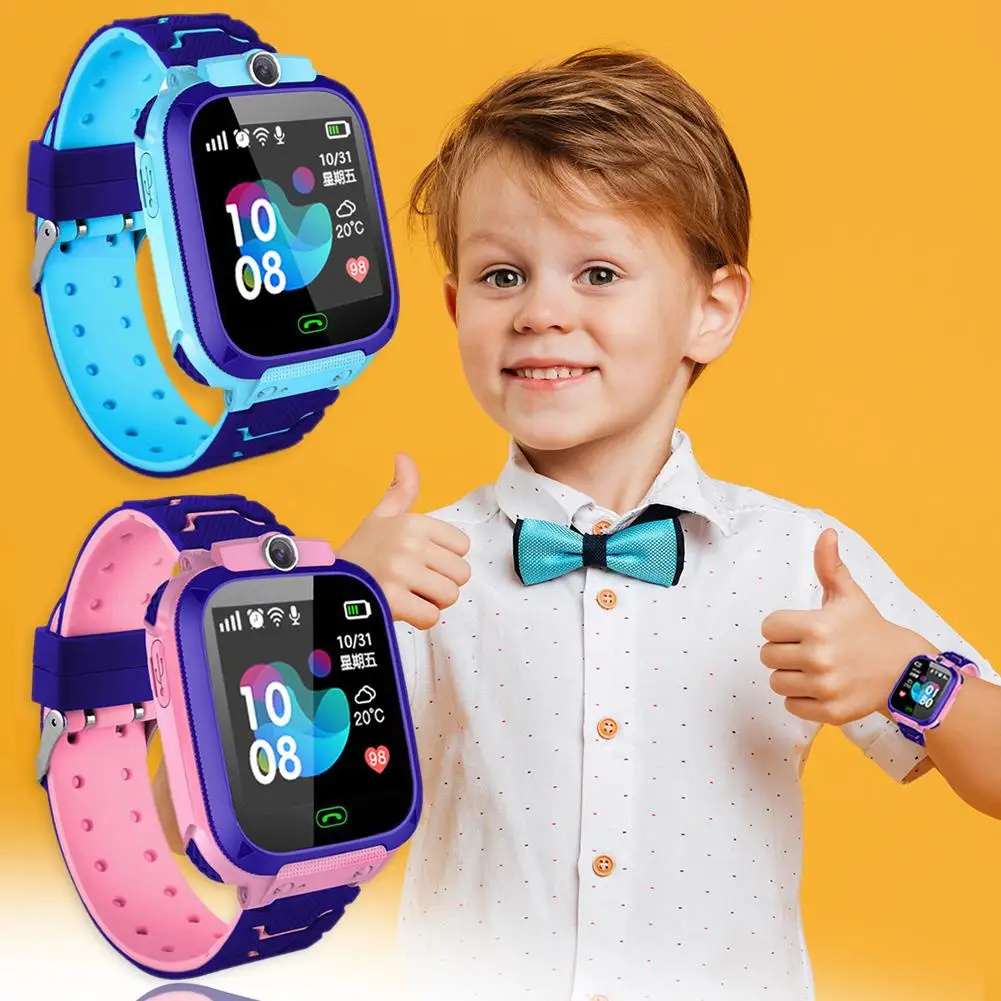 

Anti Lost Smart Monitoring Positioning Phone Touch Screen Front Camera Speech Talk Five Games Love Reward LBS Kids Baby Watch