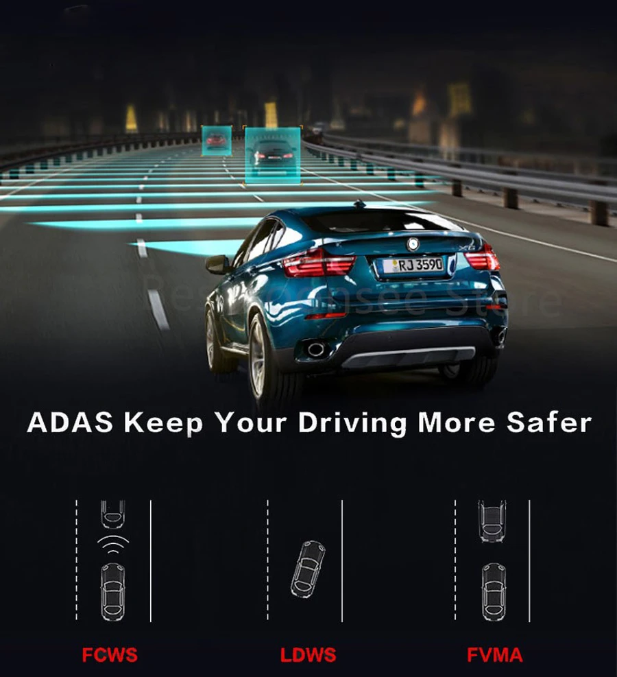 Автомобильный видеорегистратор HGDO 12 дюймов камера 4G ADAS Android 8 1 зеркало заднего