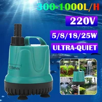 new 581825w ultra quiet mini brushless water pump filter waterproof submersible water fountain pump for aquarium fish tank