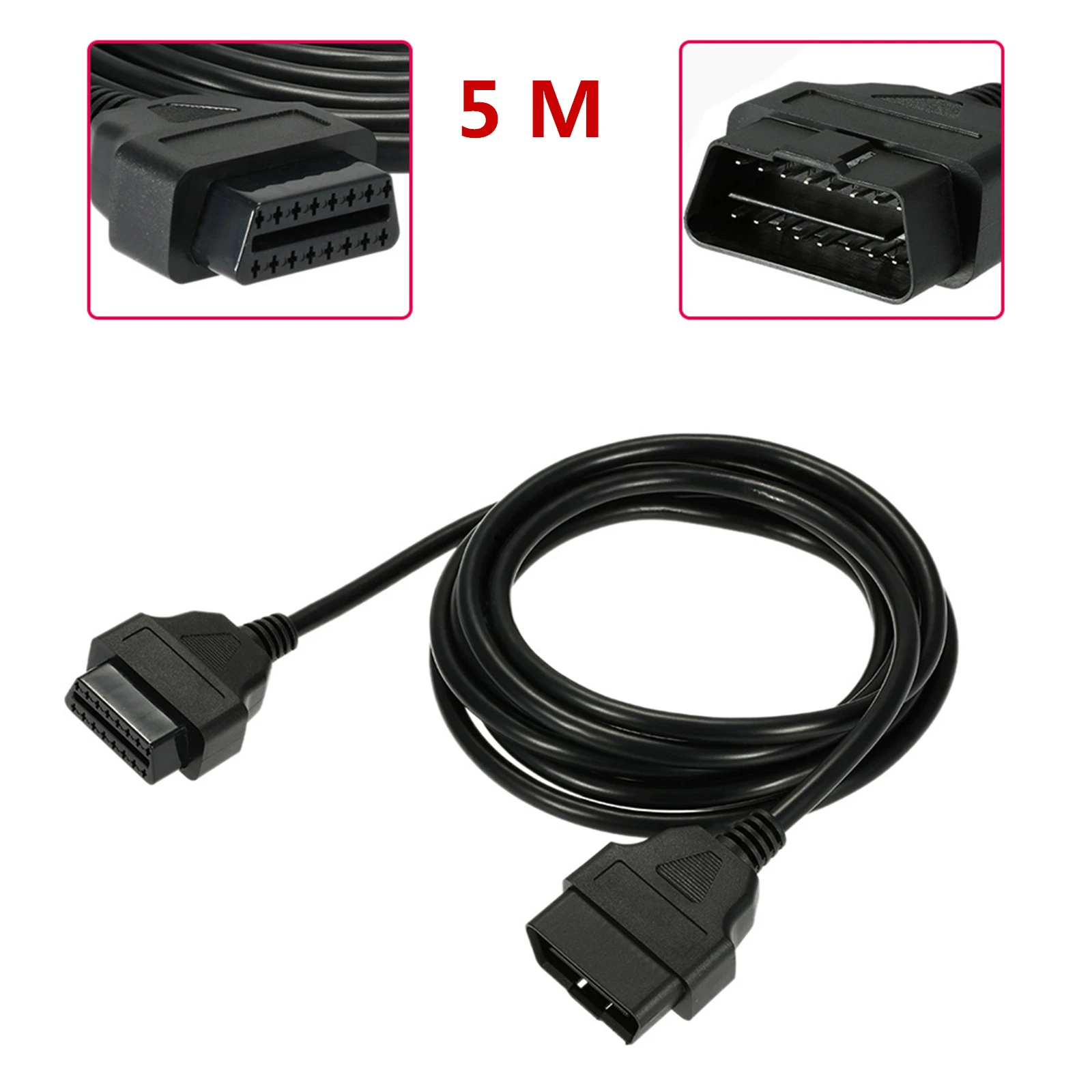 Кабель-удлинитель Launch x431 OBD2 30 см 1 5 10 м от до 3 16 контактов |