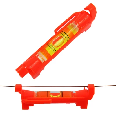 

10pc High-precision Mini Hanging Wire Level Meter Pipe Level Bubble Level Measuring Round Tube Balance Instrument Color Random