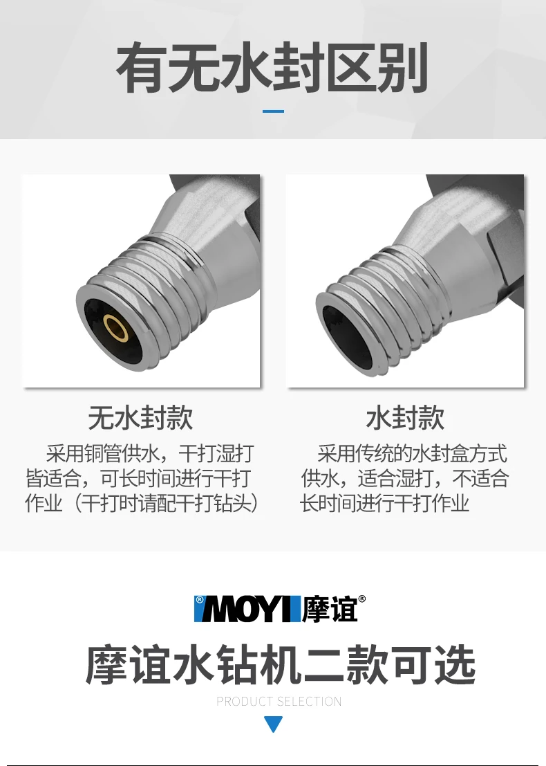220V 1600W 155mm Rhinestone drilling machine concrete water electric drill hand-held water mill drilling machine