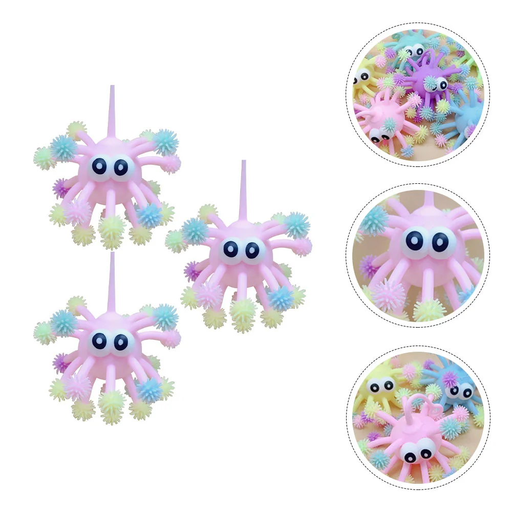

3pcs Simulated Puffer Cartoon Puffer Anxiety Stress Relief Toys