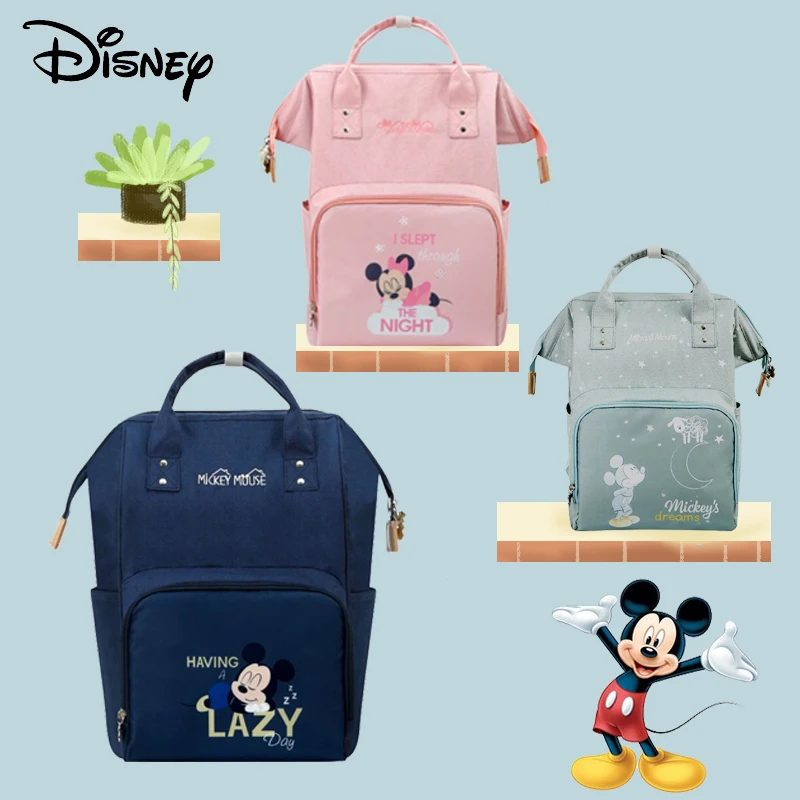 

Disney Minnie Mickey USB Mummy Diaper Bags Maternity Baby Bag Multifunction Large Capacity Mummy Diaper Bags Zipper Mother Bag