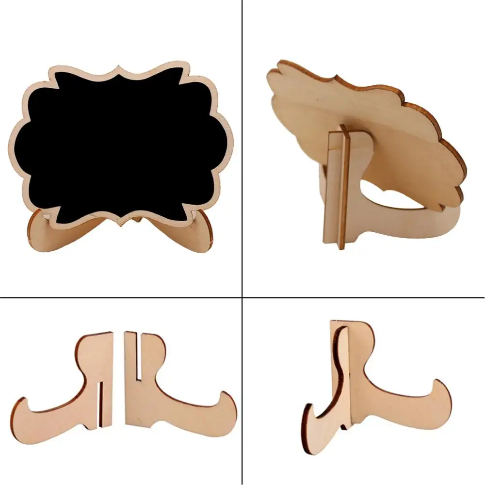 10 шт. маленький деревянный дощатый стол маркер Номера для буфета свадьбы дня