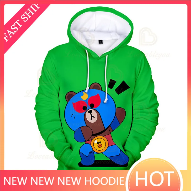 

Browlers Shoot Pam and Star, Sudaderas Children Kids Hoodie Shooting Game 3d Sweatshirt Boys Girls Tops Hoodies Baby Clothes