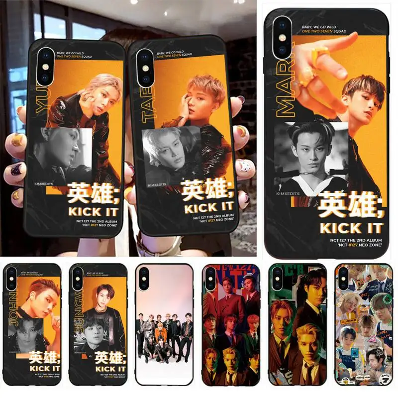 

NCT 127 Kpop Boy Phone Case for iphone 12 Mini SE 2020 5 5S 6 6S Plus 7 8 Plus X XR XS 11 Pro Max Fundas Coque cover