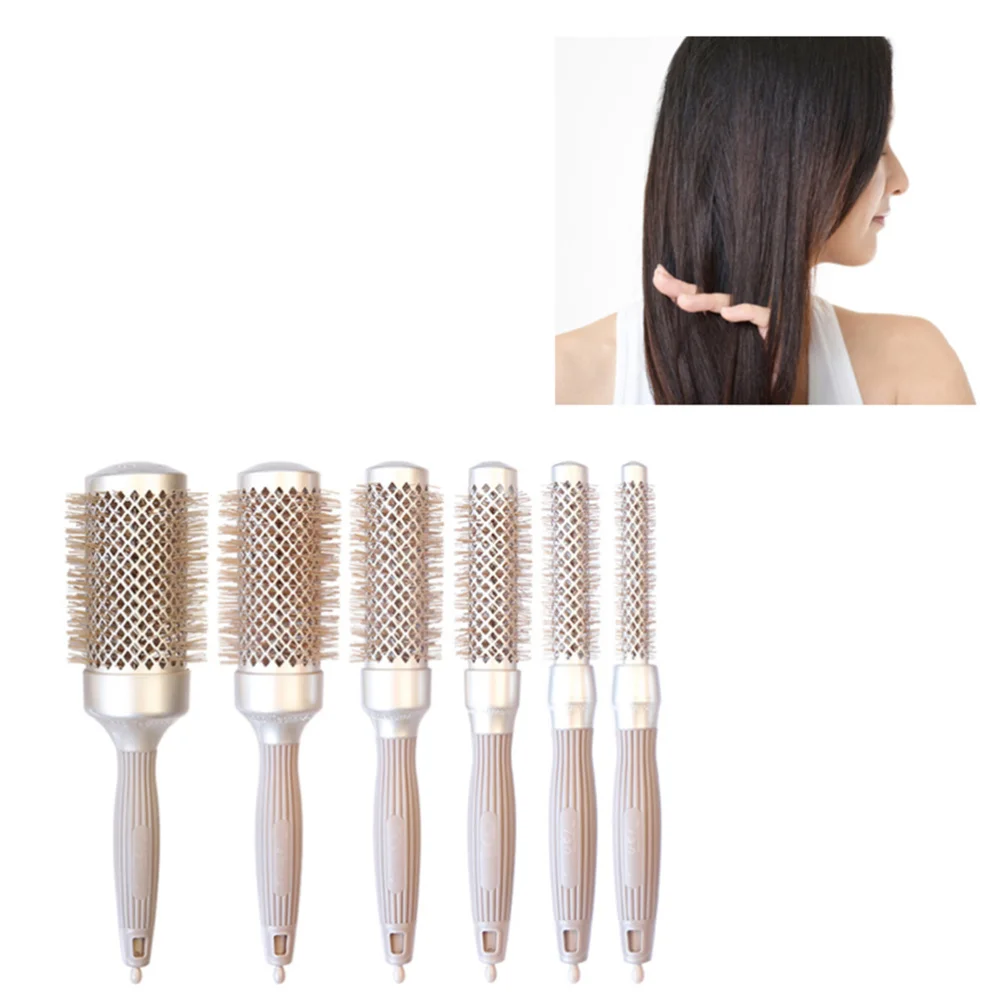

1pc Hair Salon Professional Aluminum Tube Curling Comb Hair Curling Comb Multi-purpose Roller Comb for Salon and Home (26x6.5cm)