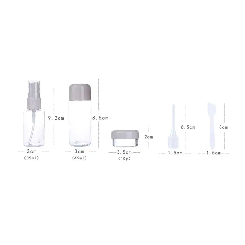 

Empty Plastic Makeup Bottles Face Cream Bottles Clear Makeup Container Kit Travel Bottle Set Supplies