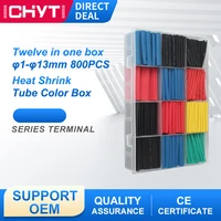 the manufacturer directly provides 800pcs color electrical flame retardant insulation heat shrinkable sleeve box assembly