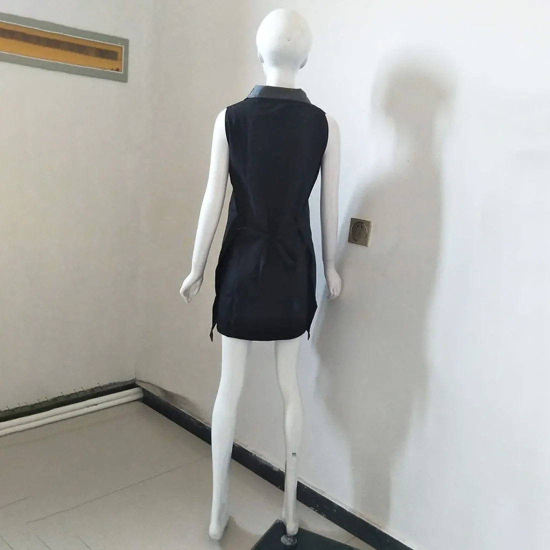 Черный Фартук для маникюра парикмахерской рабочая одежда униформа техника 1 шт.