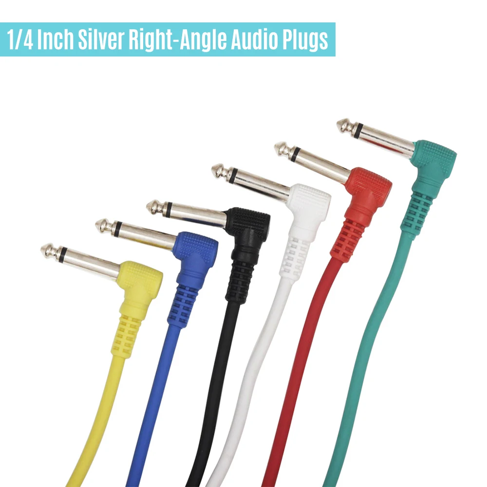 Красочные гитара эффект кабели для педалей инструмент аудио приводит патч корд 21