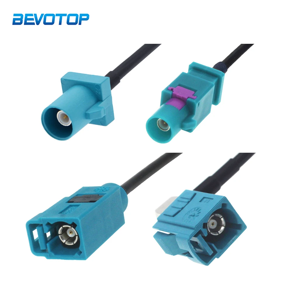 Универсальный мужской/женский кабель Fakra Z RAL5021 с нейтральным кодированием RG174