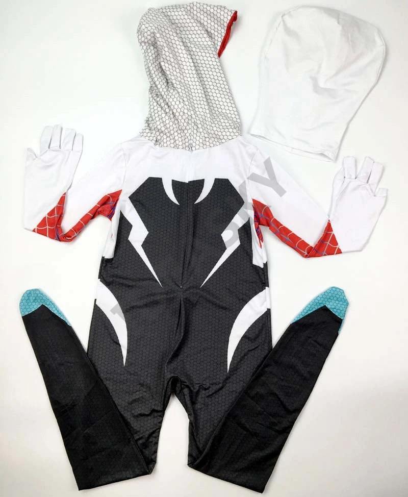 Ядовитый Человек паук карнавальный костюм Гвен Стейси комбинезон маска