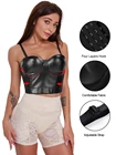 Корсет утягивающее белье пояс для похудения корректирующее Бюстгалтер для талии, Женский корсет из кожи, Женские Бесшовные бюстгальтеры бюстье, сексуальный корсет пуш-ап, готическая одежда, нижнее белье для похудения