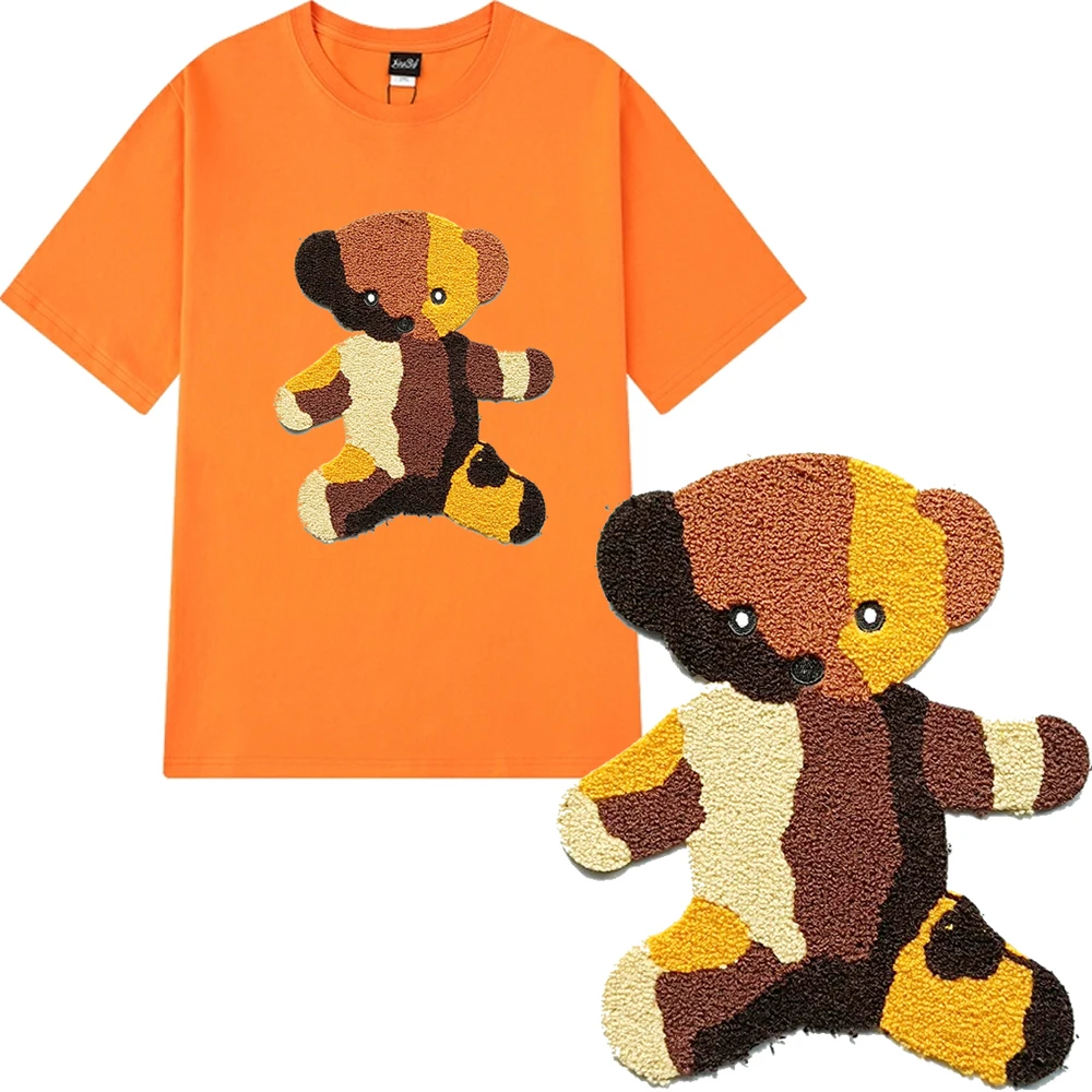 

large embroidery big bear patches for clothing DO-3117