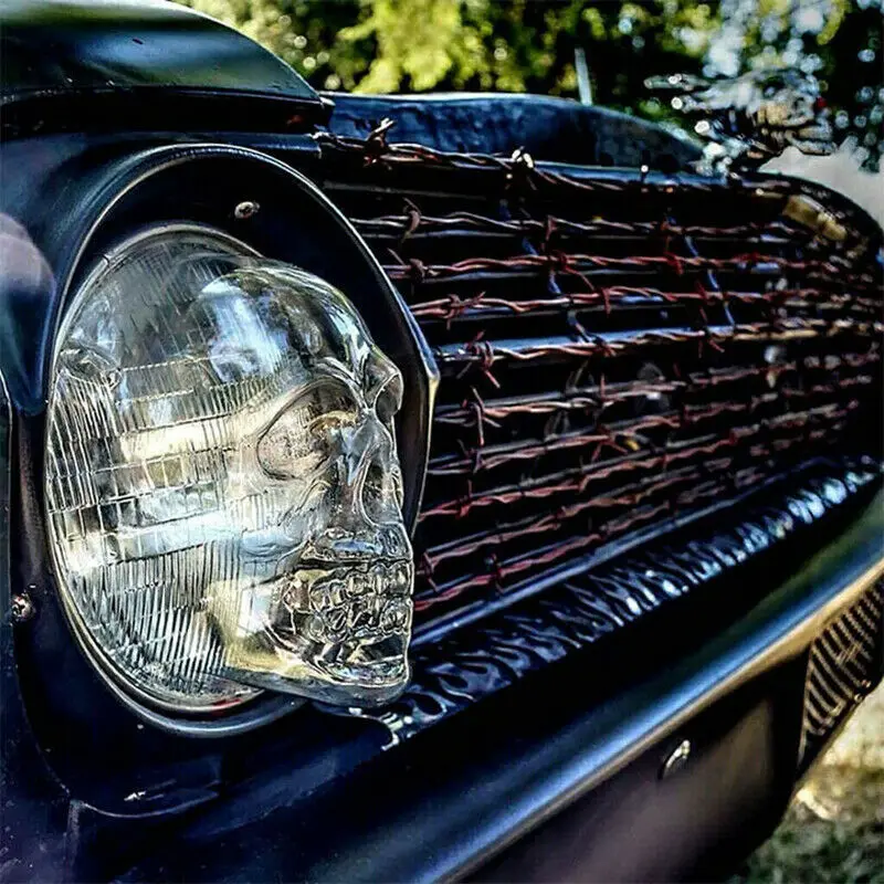 Transparent Skull Headlight Covers Protector For Car Truck Auto Decor Protective Shell Front Head Lamp Accessories Product | Автомобили и