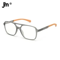 jm 2022 lightweight square blue light glasses women men spring hinge computer pc gaming eye protection