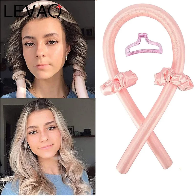

LEVAO Sponge Hair Curling Iron Heatless Rod Headband Curls No Heat Sleeping Foam Curling Flexible Curling Rods Curlers Tools