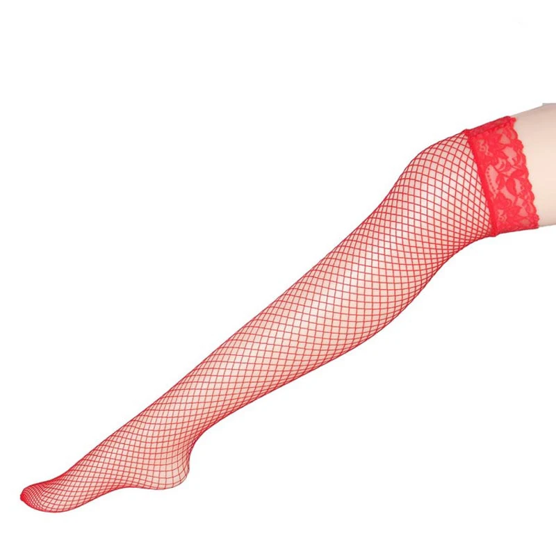 

Fashion Sexy Women'Stocking Lace Top Stay Up Thigh High Stockings Hosiery Hollow Out Mesh Nets Fishnet Stockings Pantyhose