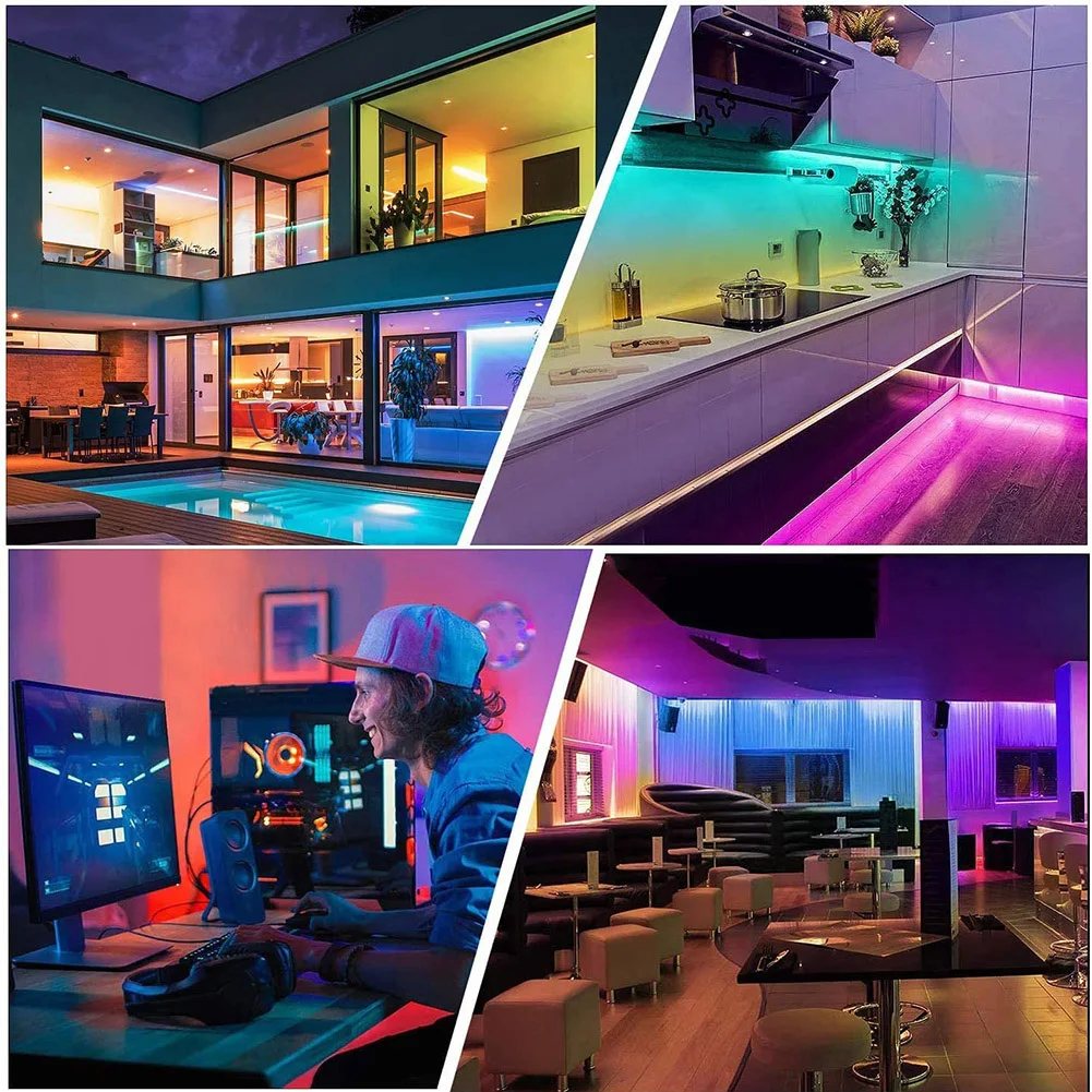 

Decorative LED RGB Strip Light TV Desktop Screen Flexible SMD 3528 Tape Lamp for Cafe Restaurant Exquisite Ornaments