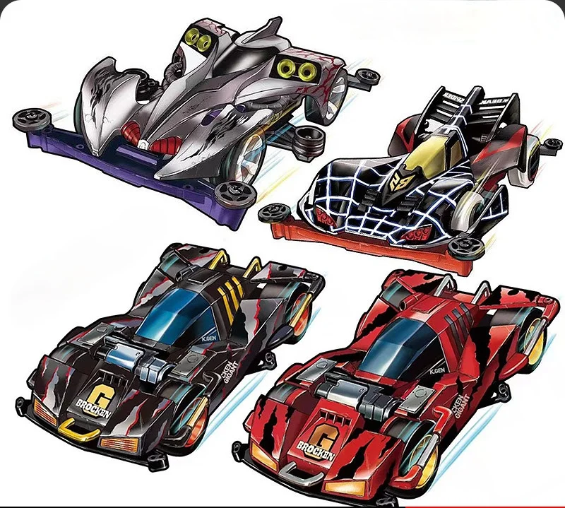 

Tomy Mini PVC 4WD Racer Model Car Four Wheel Drive Racing-car 4-wheel Driver Kids Toy