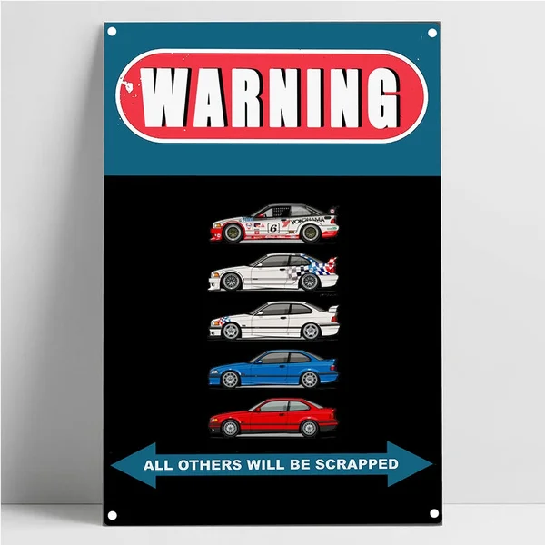 

Warning Christmas Decorations for Home Metal Tin Sign Decor Bar Pub Home Vintage Retro Poster Frameless Wall Art Painting