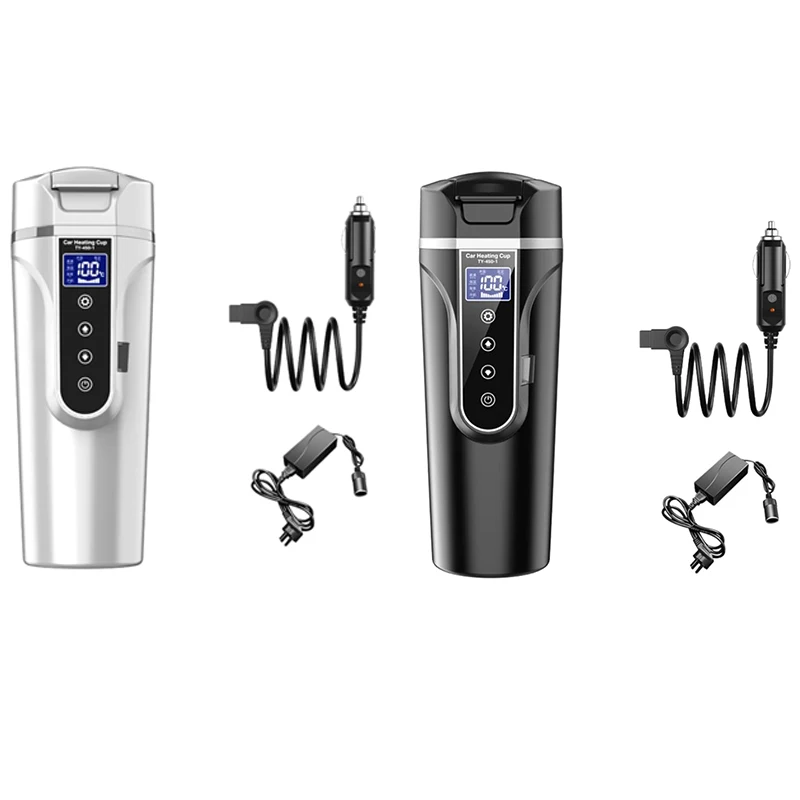 

Кружка электрическая из нержавеющей стали с крышкой, 450 мл, 12/24 В