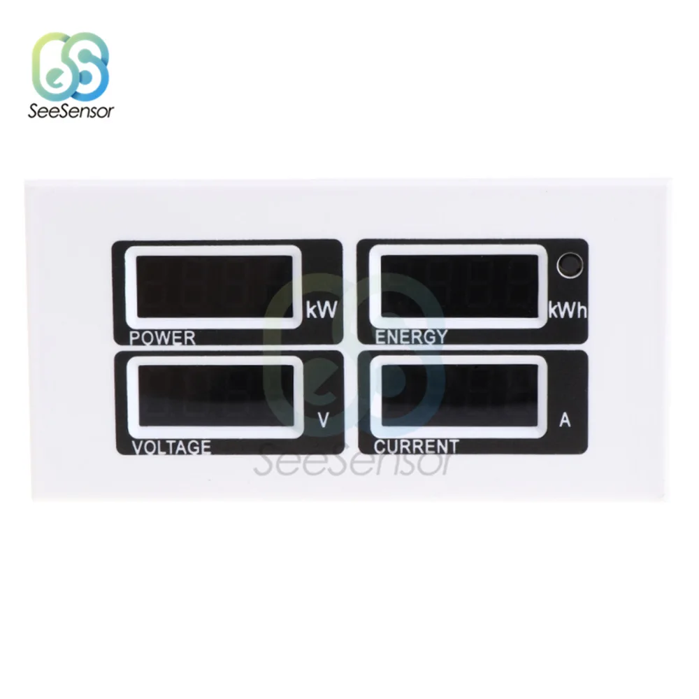 4 в 1 светодиодный цифровой вольтметр Амперметр Ваттметр Ватт тестер мощности