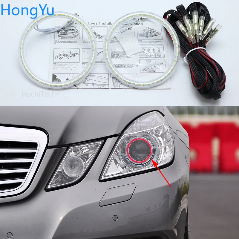 Для Mercedes Benz e класс W212 E350 E550 E300 E500 E260 E200 E400 E63 AMG SMD комплект светодиодов глаза ангела