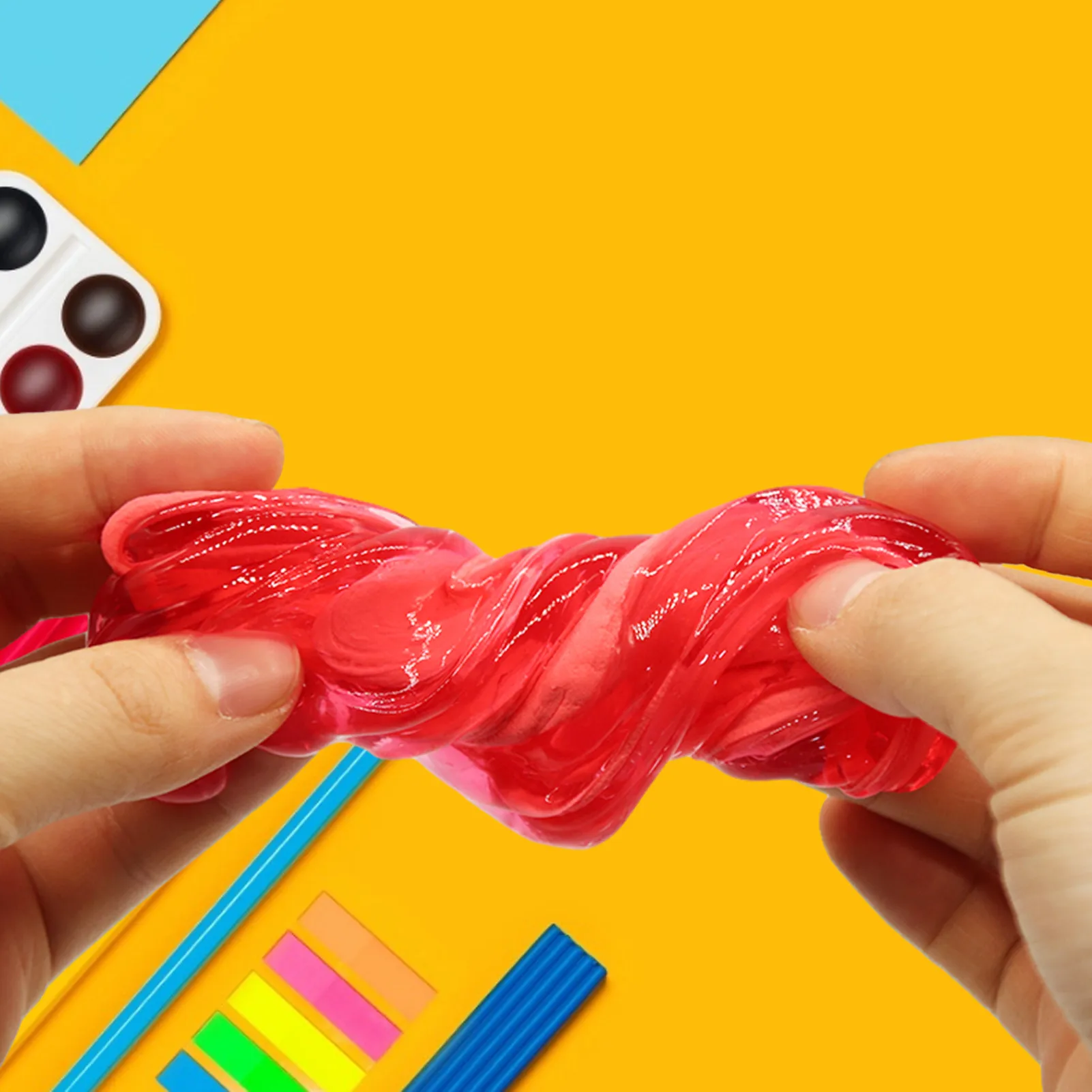 24 Цвета Дети DIY Slime Подвески банки с блеском поставки слаймов комплект игрушки