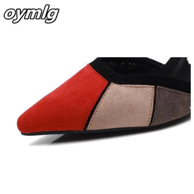 Туфли лодочки женские на толстом каблуке модные туфли с заостренным носком