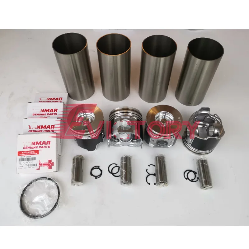 

For YANMAR 4TNE82 4TN82L 4D82E rebuild kit valve + overhaul kit connecting rod