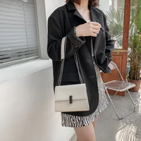 solid color leather crossbody bags for women 2021 new lady simple designer shoulder messenger bag female elegant chain handbags
